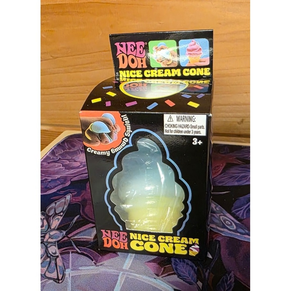 Nee Doh Nice Cream Cone Creamy Squishy Fidget Toy